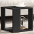 Stolik kawowy, czarny, 32x32x30 cm, materiał drewnopochodny
