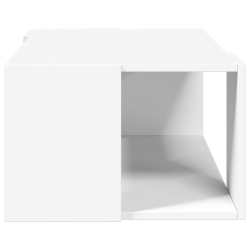 Stolik kawowy, biały, 89,5x48x30 cm, materiał drewnopochodny