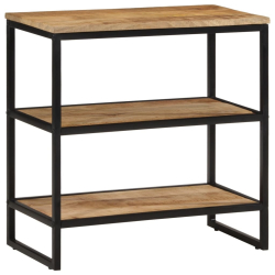 Stolik konsolowy, 70x35x70 cm, surowe drewno mango