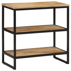 Stolik konsolowy, 70x35x70 cm, surowe drewno mango