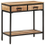 Stolik konsolowy, 70x35x70 cm, surowe drewno mango