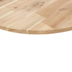 Blat do stolika, okrągły, Ø50x2 cm, lite drewno akacjowe