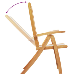 Składane krzesła ogrodowe, 2 szt., drewno akacjowe i textilene