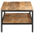 Stolik kawowy, 100x50x35 cm, surowe lite drewno mango