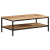 Stolik kawowy, 100x50x35 cm, surowe lite drewno mango