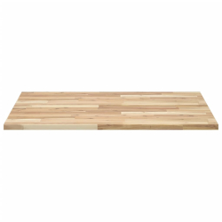 Blat do stolika, kwadratowy, 80x80x2 cm, lite drewno akacjowe