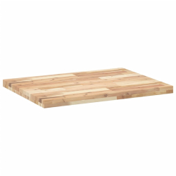 Blat stołu, prostokątny, 80x60x4 cm, lite drewno akacjowe
