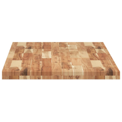Blat stołu, prostokątny, 140x60x4 cm, lite drewno akacjowe