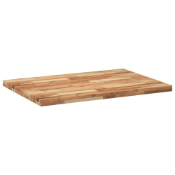 Blat do stolika, prostokątny, 100x70x4 cm, lite drewno akacjowe