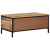 Stolik kawowy, 90x50x30 cm, surowe lite drewno mango