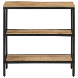 Stolik konsolowy, 70x35x70 cm, surowe drewno mango