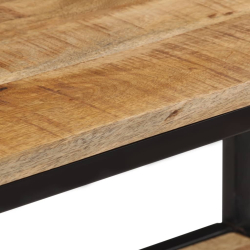 Stolik konsolowy, 70x35x70 cm, surowe drewno mango