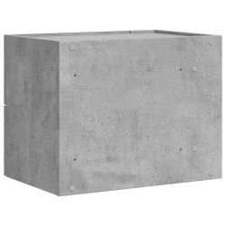 Wisząca szafka nocna, szarość betonu, 45x30x35 cm