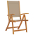 Składane krzesła ogrodowe, 6 szt., drewno akacjowe i textilene