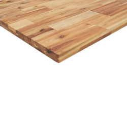 Blat stołu, prostokątny, 100x80x4 cm, lite drewno akacjowe