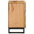 Szafka nocna, 50x34x60 cm, lite surowe drewno mango