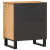 Szafka nocna, 50x34x60 cm, lite surowe drewno mango