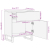 Szafka nocna, 50x34x60 cm, lite surowe drewno mango