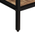 Stolik konsolowy, 100x35x70 cm, surowe lite drewno mango