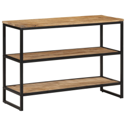 Stolik konsolowy, 100x35x70 cm, surowe lite drewno mango