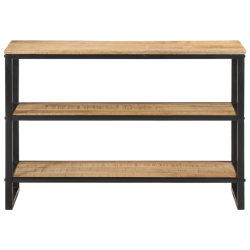 Stolik konsolowy, 100x35x70 cm, surowe lite drewno mango