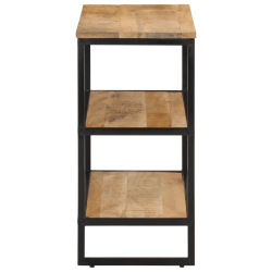 Stolik konsolowy, 100x35x70 cm, surowe lite drewno mango