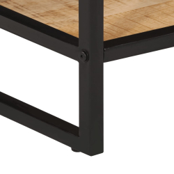 Stolik konsolowy, 100x35x70 cm, surowe lite drewno mango