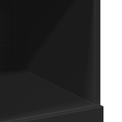 Wysoka szafka, czarna, 80x42,5x124 cm