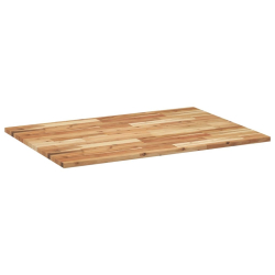 Blat stołu, prostokątny, 100x70x2 cm, lite drewno akacjowe