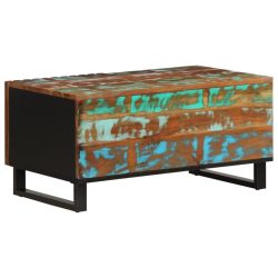 Stolik kawowy, 80x51x40 cm, lite drewno akacjowe