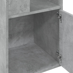 Regał, szarość betonu, 40x36x189 cm, materiał drewnopochodny