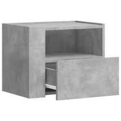 Wiszące szafki nocne, 2 szt., szarość betonu, 45x30x35 cm