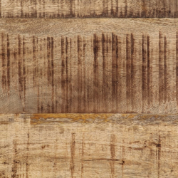 Stolik kawowy, 80x50x40 cm, surowe lite drewno mango