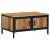 Stolik kawowy, 80x50x40 cm, surowe lite drewno mango
