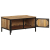 Stolik kawowy, 80x50x40 cm, surowe lite drewno mango