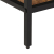 Stolik konsolowy, 100x35x70 cm, surowe lite drewno mango