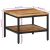 Stolik kawowy, 45x45x35 cm, surowe lite drewno mango