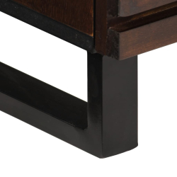 Szafka, brązowa, 60x34x75 cm, lite drewno mango