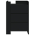 Szafka nocna, czarna, 45x50x65 cm, materiał drewnopochodny