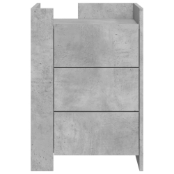 Szafka nocna, szarość betonu, 45x50x65 cm