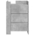 Szafka nocna, szarość betonu, 45x50x65 cm