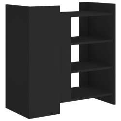 Szafka, czarna, 73,5x35x75 cm, materiał drewnopochodny