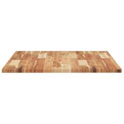 Blat stołu, prostokątny, 120x70x2 cm, lite drewno akacjowe