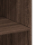 Witryna, brązowy dąb, 70x41x185 cm, materiał drewnopochodny