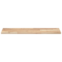 Półki ścienne, 3 szt., 100x30x2 cm, surowe lite drewno akacjowe