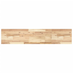 Półki ścienne, 4 szt., 120x30x2 cm, surowe lite drewno akacjowe