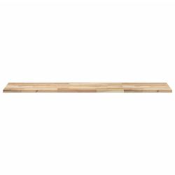 Półki ścienne, 4 szt., 140x40x2 cm, surowe lite drewno akacjowe