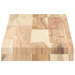 Półki ścienne, 3 szt., 80x20x4 cm, surowe lite drewno akacjowe