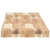 Półki ścienne, 3 szt., 140x30x4 cm, surowe lite drewno akacjowe