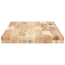 Półki ścienne, 4 szt., 120x40x4 cm, surowe lite drewno akacjowe
